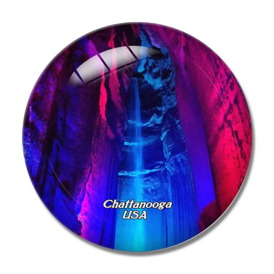 USA America Ruby Falls Chattanooga 3D Fridge Refrigerator Magnet Whiteboard Magnet Souvenir Crystal Glass