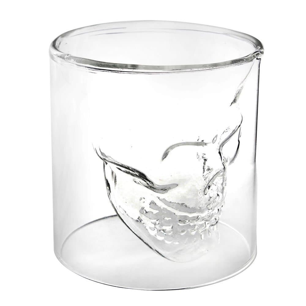 Cool Crystal Skull Head Vodka Shot Wine Glass Drinking Ware Home Bar 2.5 Ounces By BuyinCoins