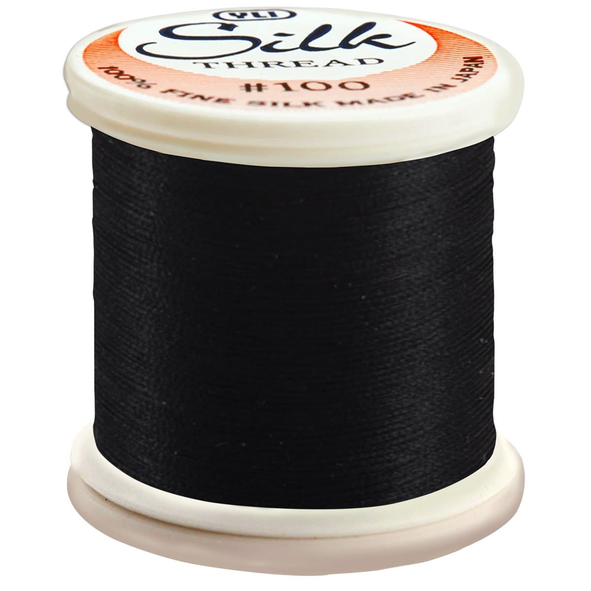 YLI Corporation 200 m 100 Weight Silk Thread, Black