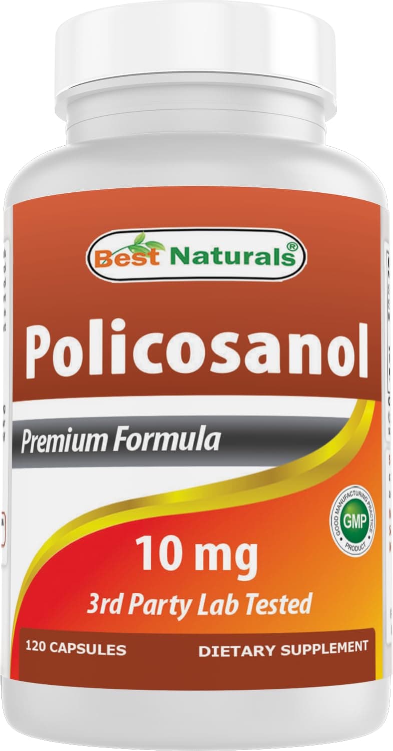 Best Naturals Policosanol 10 mg 120 Capsules