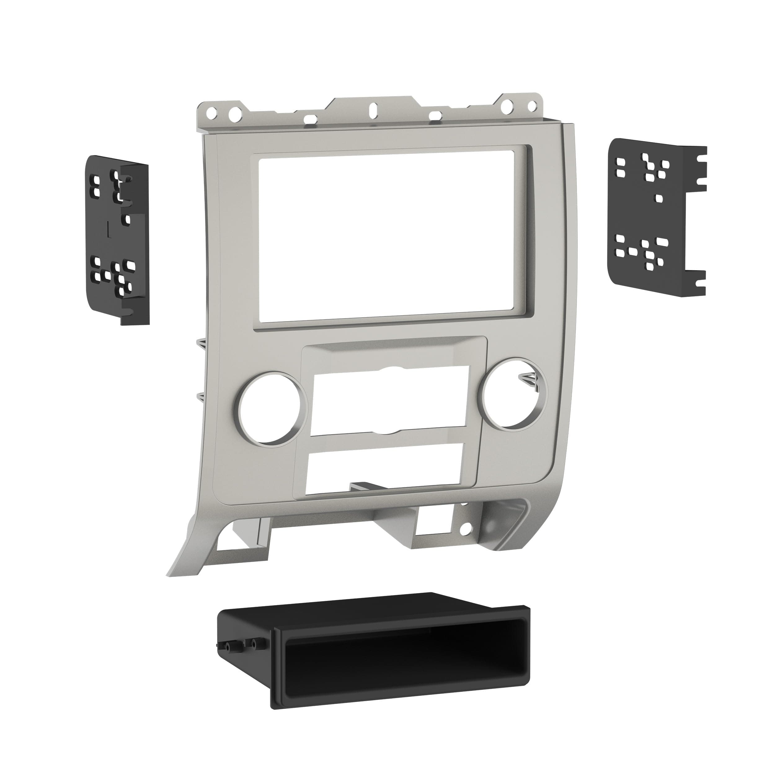99-5814S Single or Double DIN Installation Dash Kit for 2008-up Ford Escape, Mercury Mariner, and Mazda Tribute (Silver)