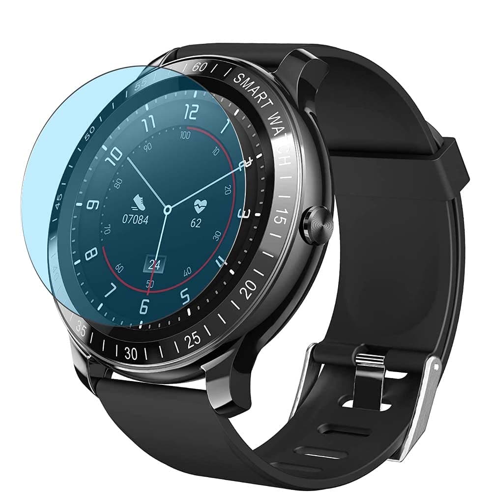 3 Pack Anti Blue Light Screen Protector Film, compatible with ZEEKER W1 1.3" Smart Watch smartwatch TPU Guard （ Not Tempered Glass Protectors ） New