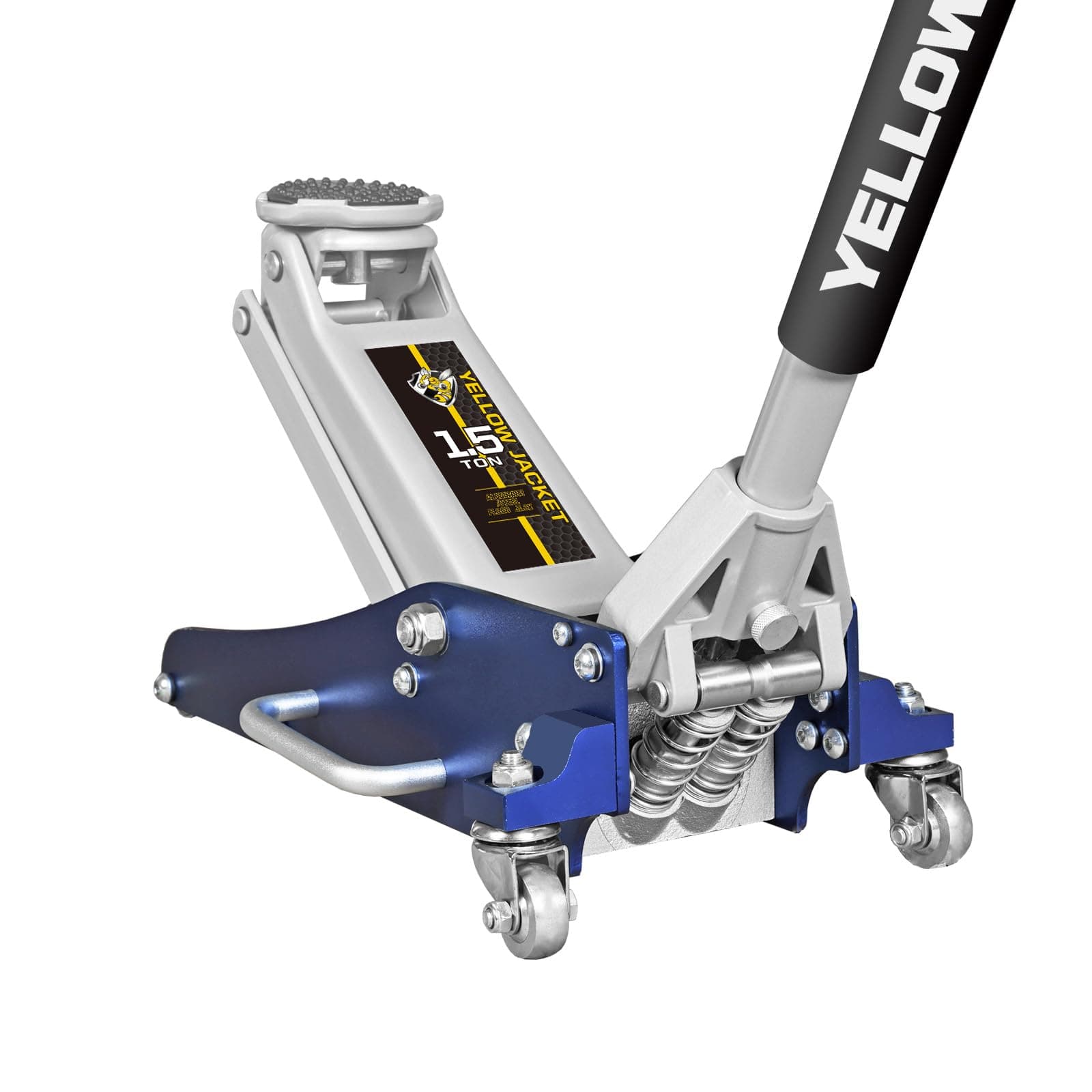 1.5 Ton Floor Jack Hydraulic Low Profile Aluminum and Steel Car Jack, Lightweight Service Jack with Quick Lift Dual Pump, 3,000 lb Capacity