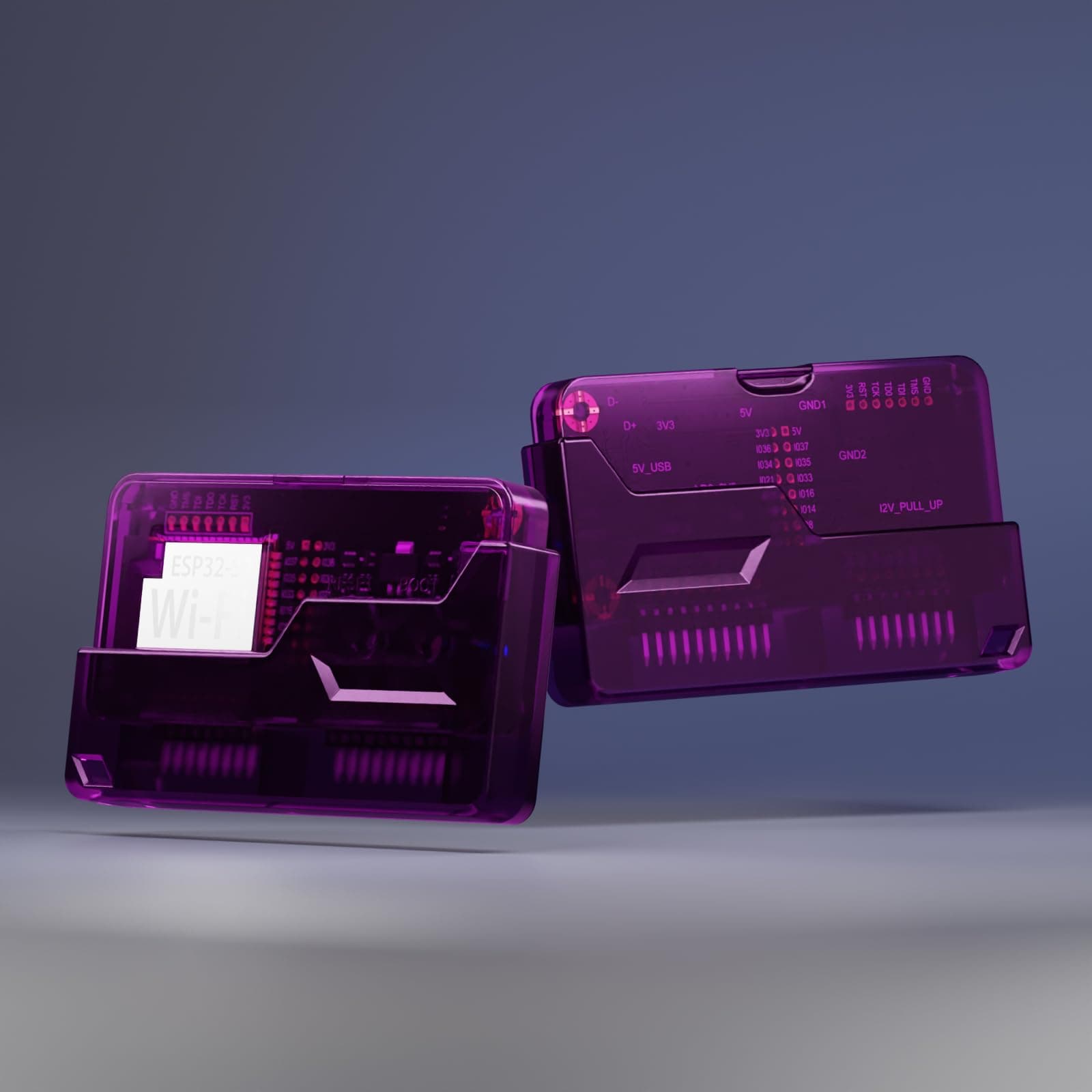 3 in 1Protection Case for Flipper Zero & for The Wi-Fi Dev Board V1 ESP32-S2, Accessories Compatible with Flipper Zero WiFi Dev Board - Black WiFi Case and Black Soft Case Set