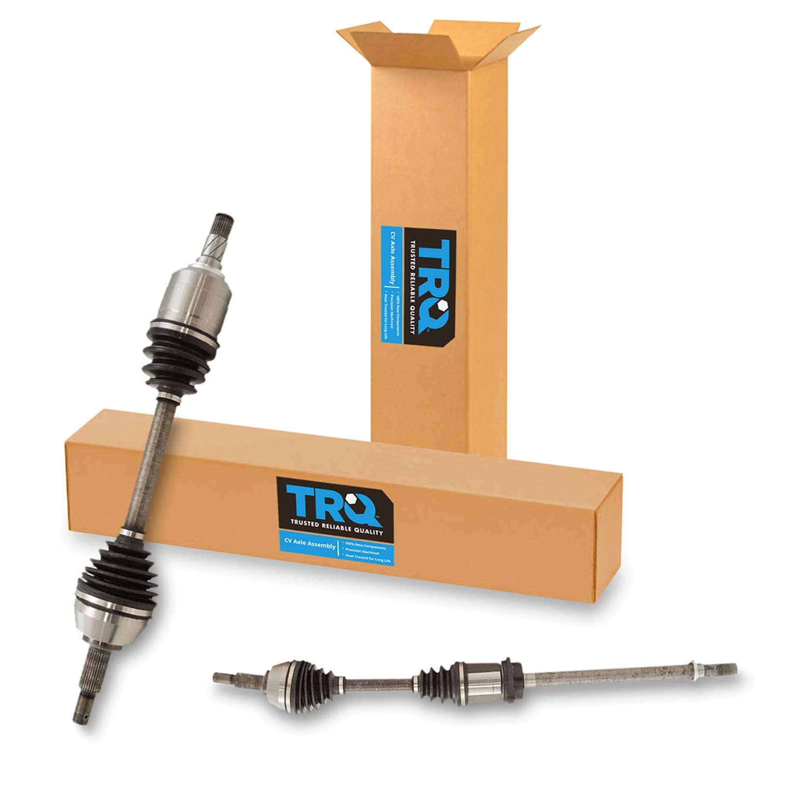 TRQ フロント CV C/V 車軸ドライブ シャフト アセンブリ ドライバー&助手席側 2ピース ペアセット 2009-2014 日産 マキシマ用