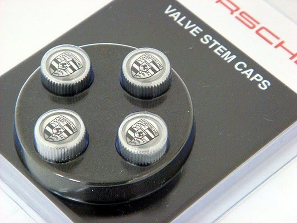 Porsche Pna70500199 Silver Valve Caps