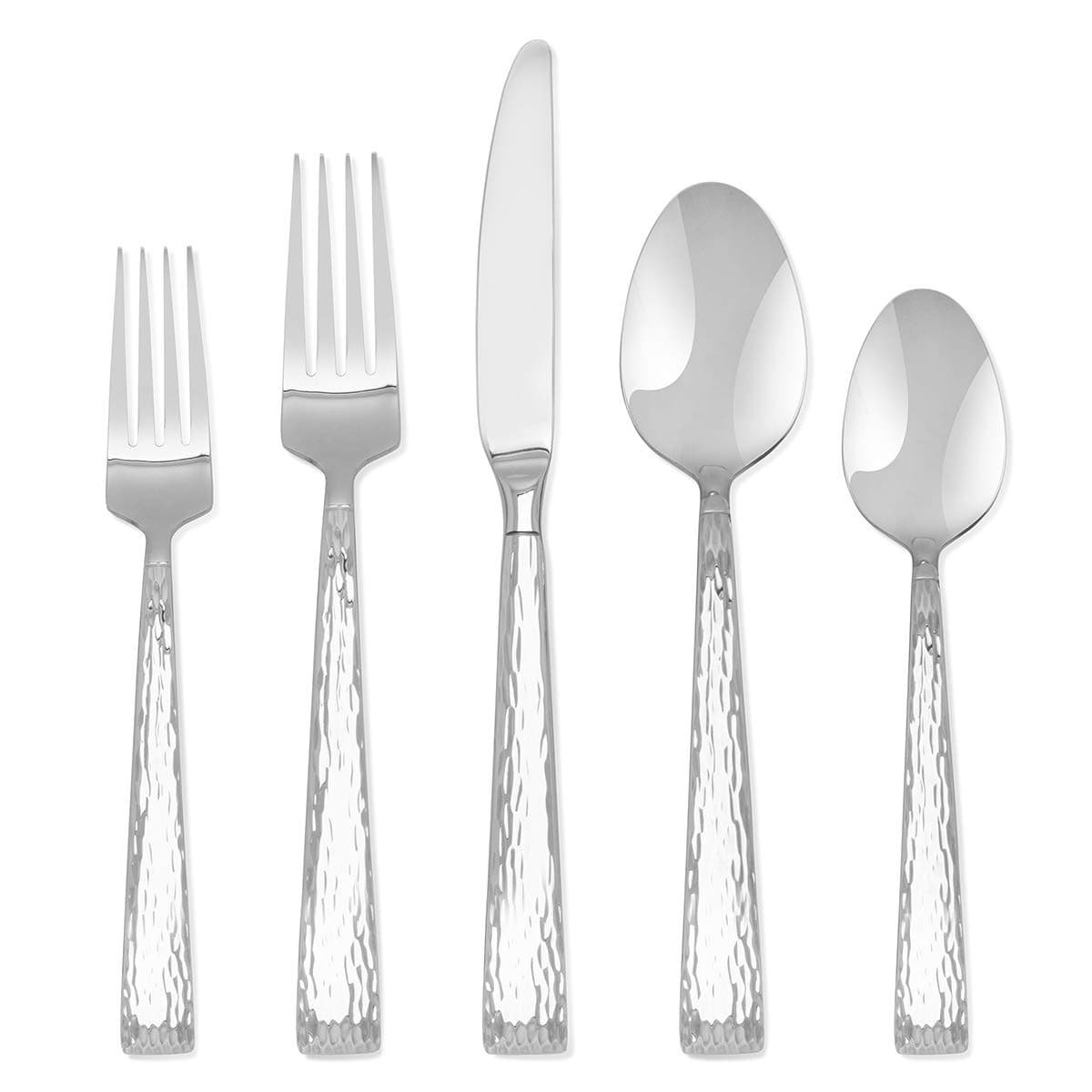 Hampton Signature – Brocade Hammered – 20 Piece Flatware Set, Service for 4
