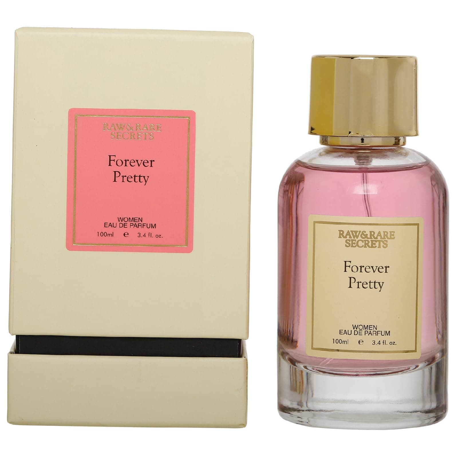 Raw&rare Secrets Premium Forever Pretty Luxury Floral Liquid Perfume | EDP for Women With Long Lasting Fragrance | Gift for Girls or Office | Eau De Parfum 100Ml