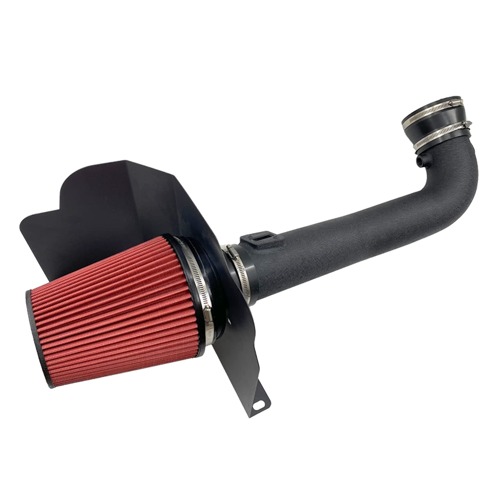 MOOSUN Cold Air Intake Kit W/Filter High Performance for 2014-2020 Chevy/GMC/Cadillac (Silverado 1500, Suburban, Tahoe, Sierra 1500, Yukon, Yukon Denali, Escalade) V8 5.3L 6.2L (Black & Red)