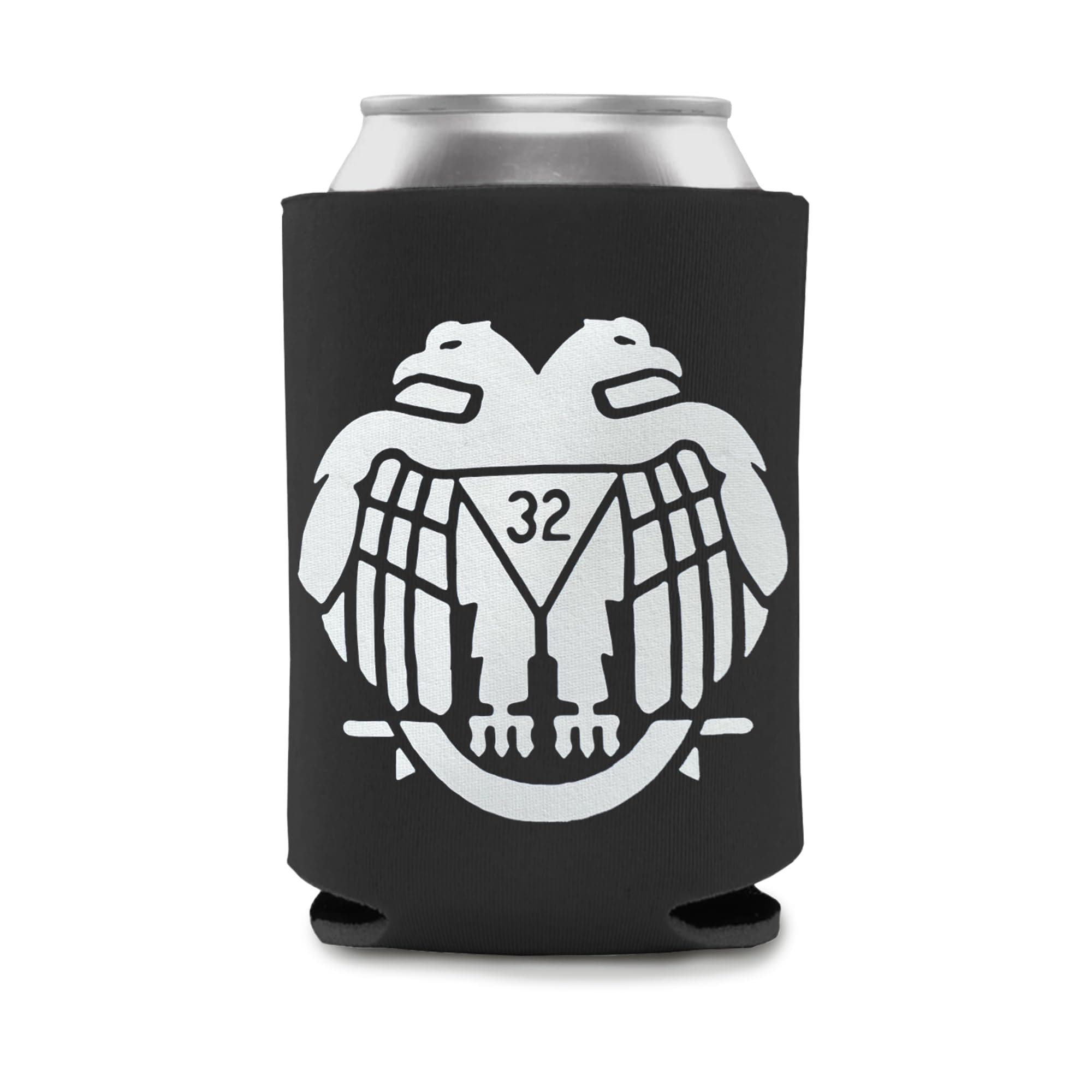 The Masonic Exchange32nd Eagle Can Koozie (Black)