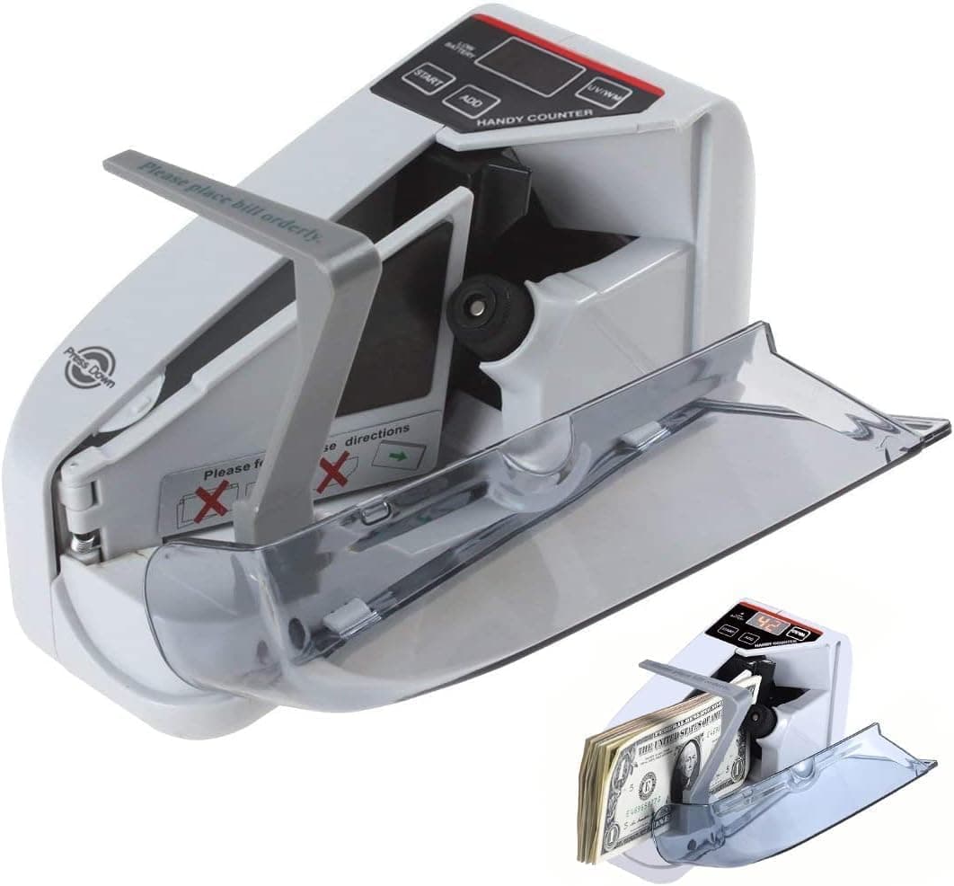 Portable LED Display Mini Best Money Counting Machine for Home - Note Counting Machine Indian Currency Counting Machine Latest - Money Machine with UV/WM Function(MCM_2.0)