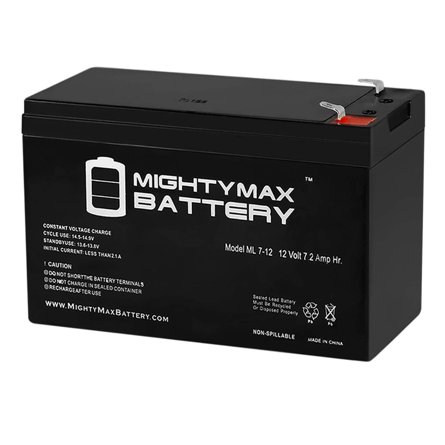 Mighty Max Battery12V 7.2AH Battery for RBH Access Integra 32 IRC-2000-UL + 12V Charger