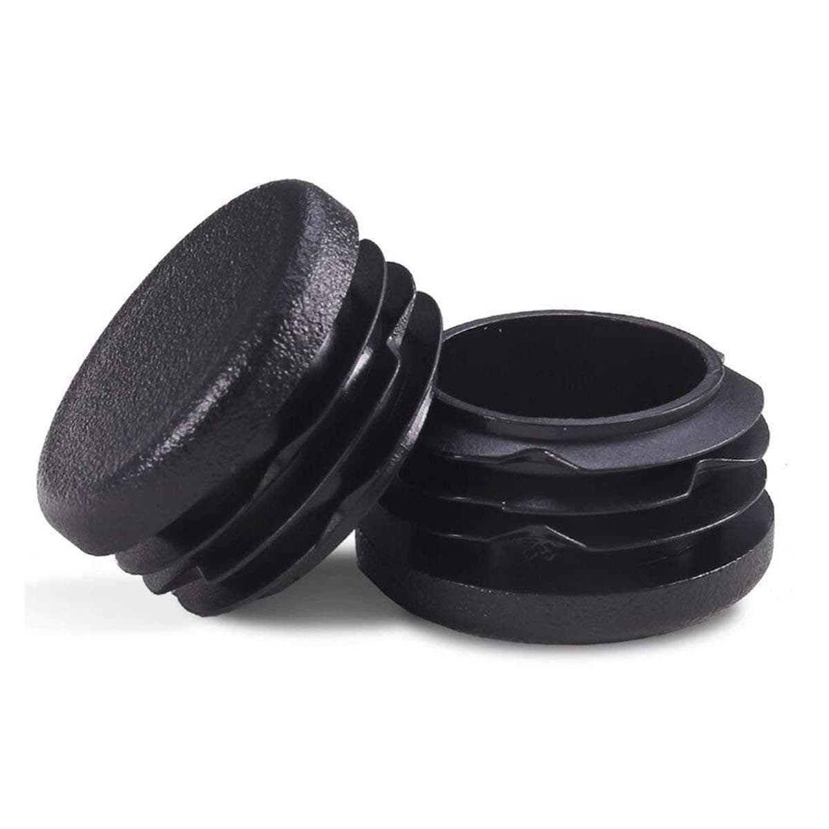 OGC (10 Pack) - 1 Inch OD Round Black for Plastic Plugs by Cap Cover Tube Durable Chair Glide Insert Finishing Plug 1 Inch OGC