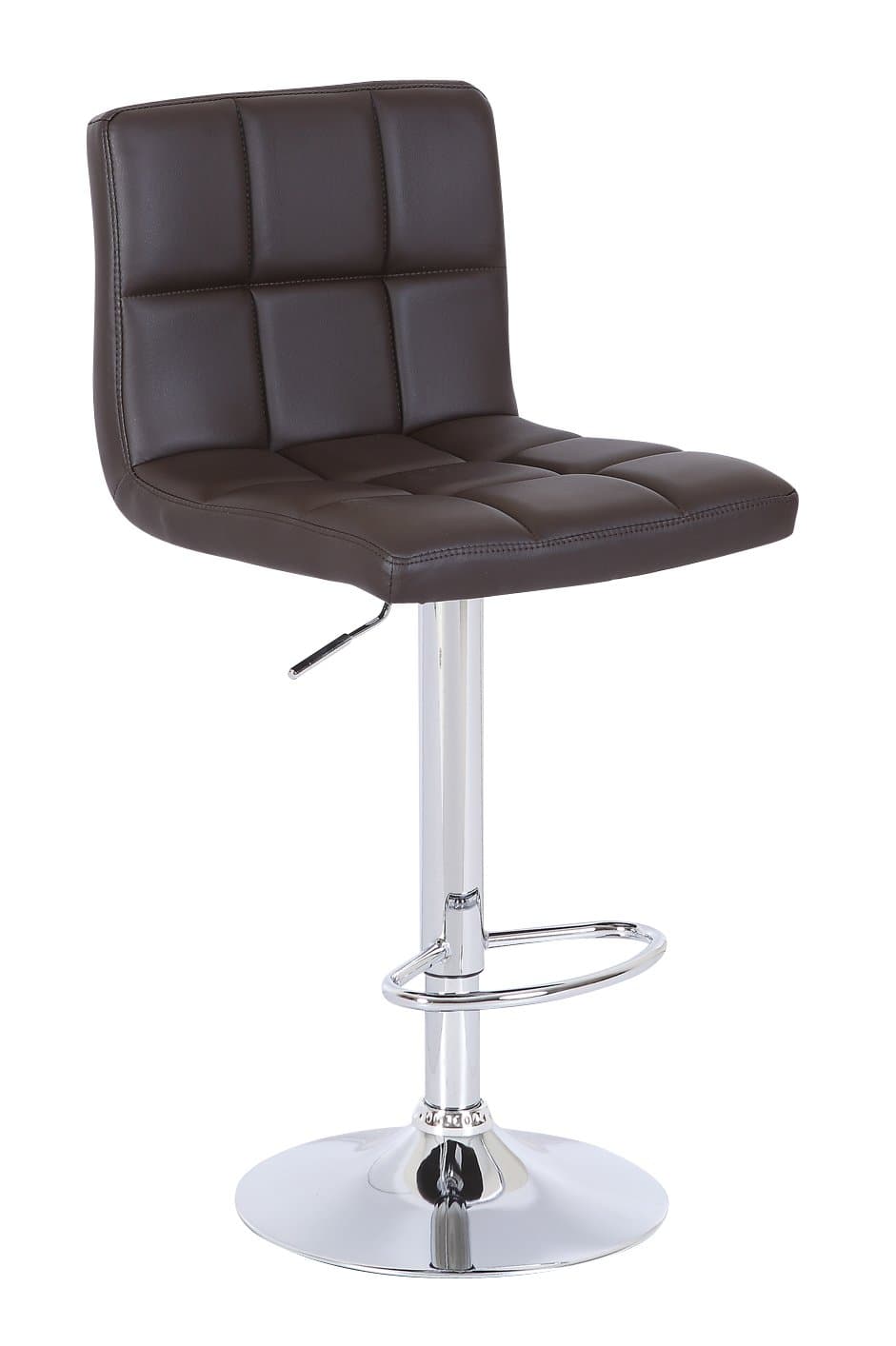 Cuban Swivel Leather Breakfast Kitchen Bar Stools Pub Barstools Brown by HNN Trading