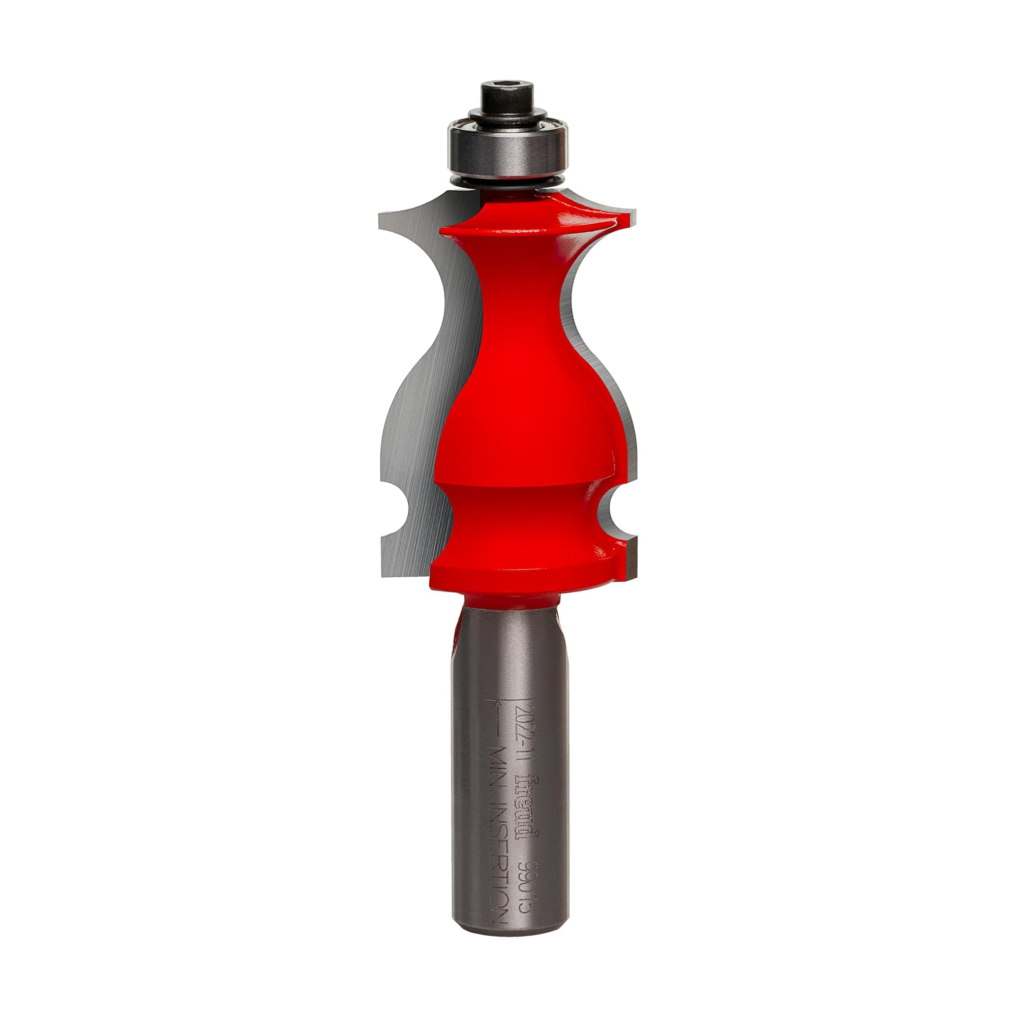 99-015: 1-1/16" (Dia.) Face Molding Bit with 1/2" Shank, Perma-SHIELD Coating Red