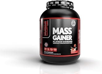 Muscle Core Mass Gainer Strawberry | 2729g | 50g Protein | 252-256g Carbs | 1280 Calories | 10.8g BCAAs | High-Calorie Weight Gainer