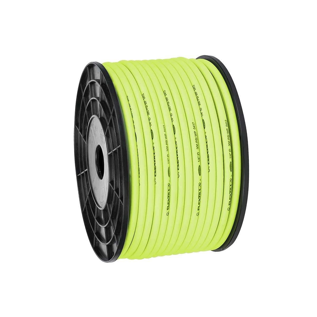 Flexzilla Pro Air Hose, Bulk Plastic Spool, 1/4 in. x 250 ft, Heavy Duty, Lightweight, Hybrid, ZillaGreen - HFZ14250YW
