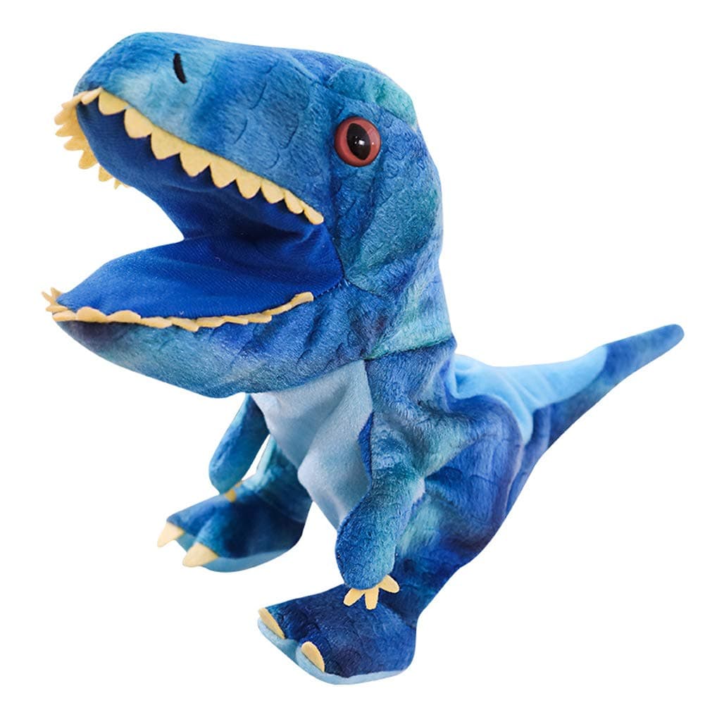Hand Puppet Plush Dinosaur,Soft Funny T Rex Plush Puppets Stuffed Animal Toy Doll for Kids