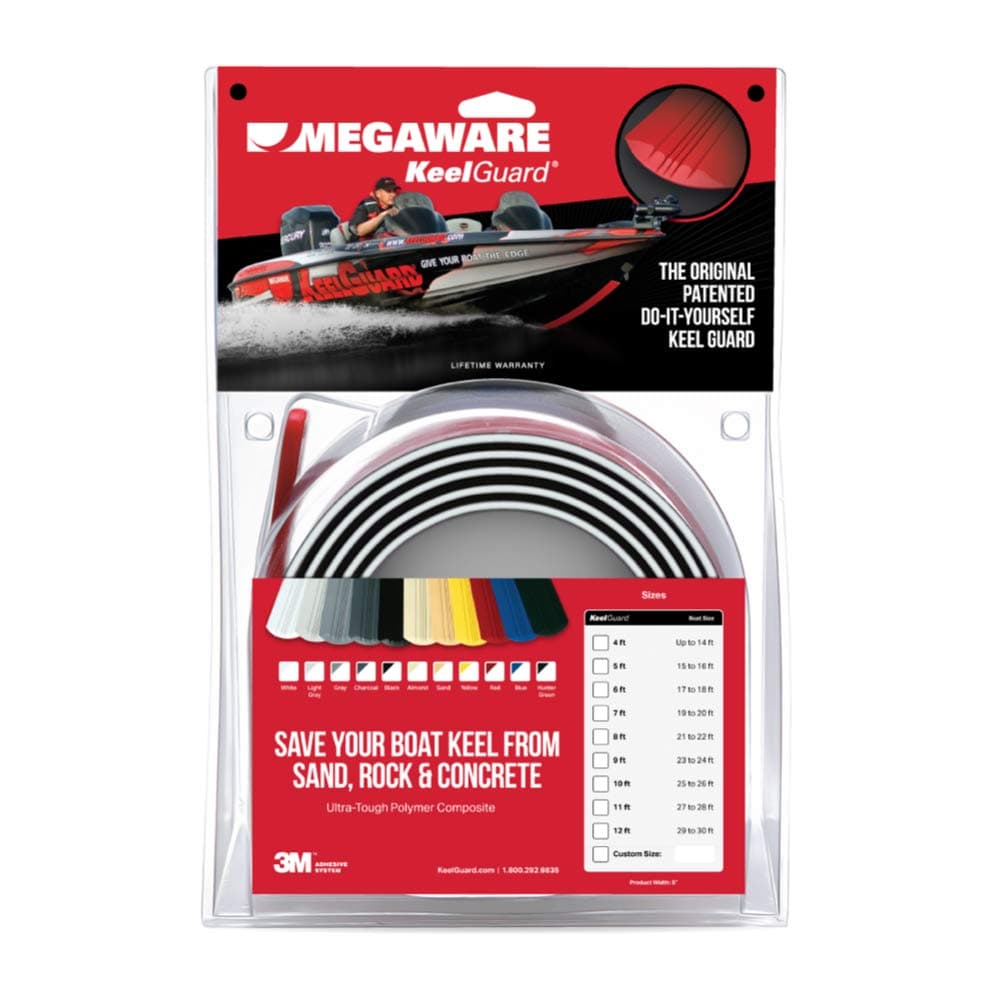 MEGAWARE KEELGUARD Boat Keel Protector, 4-Feet, White