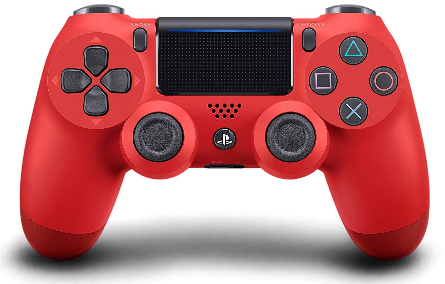 OC Gaming PS4 Dualshock Playstation 4 Wireless Controller Custom Soft Touch New Model JDM-040 (Red)