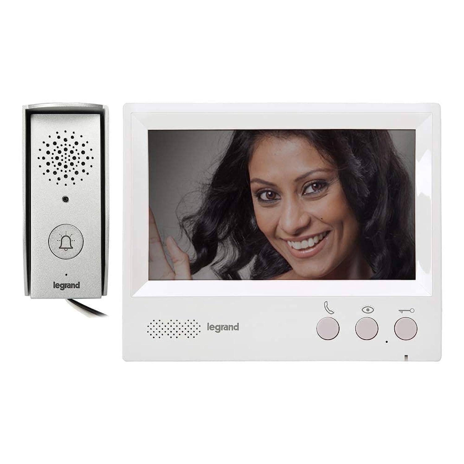 Legrand - 7inch video intercom kit, 4-wires, hands-free