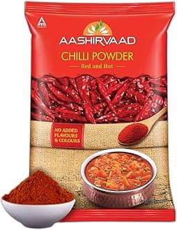 Aashirvaad Chilli Powder, 100g Pack, Red Hot Chilli Powder with No Added Flavours and Colours