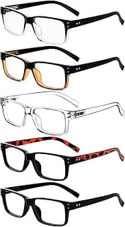 Eyekepper Vintage Reading Glasses-5 Pack Glasses for Men Reading, Reader Eyeglasses Women