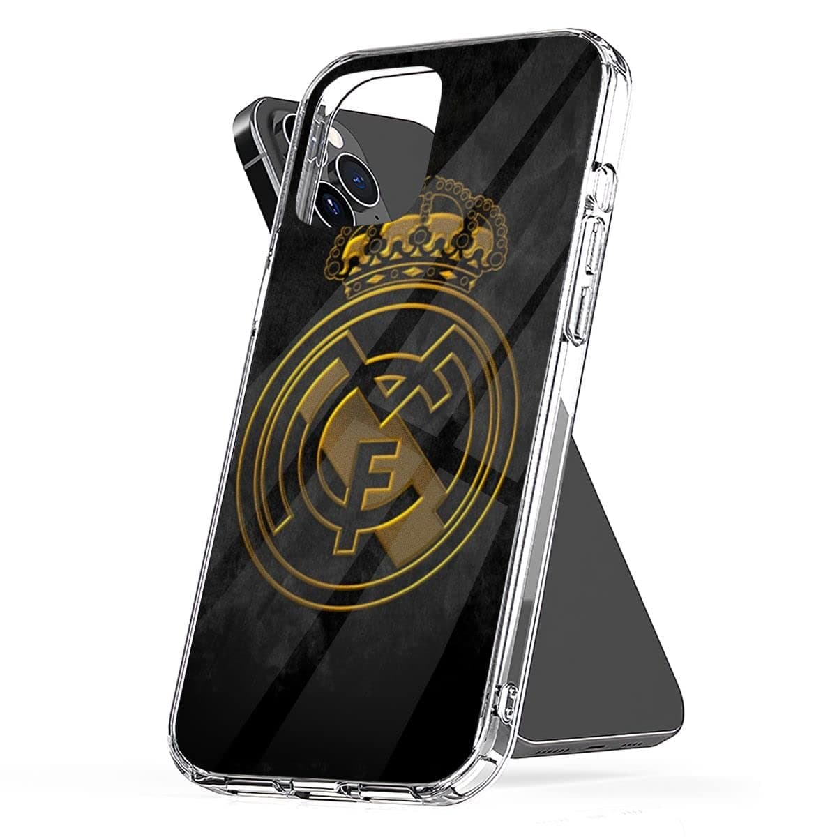 Phone Case Real Accessories Madrid Cover Shockproof Compatible with iPhone 14 13 12 11 X Xs Xr 8 7 6 6s Plus Pro Max Mini Galaxy Note S9 S10 S20 21 Ultra Plus Transparent