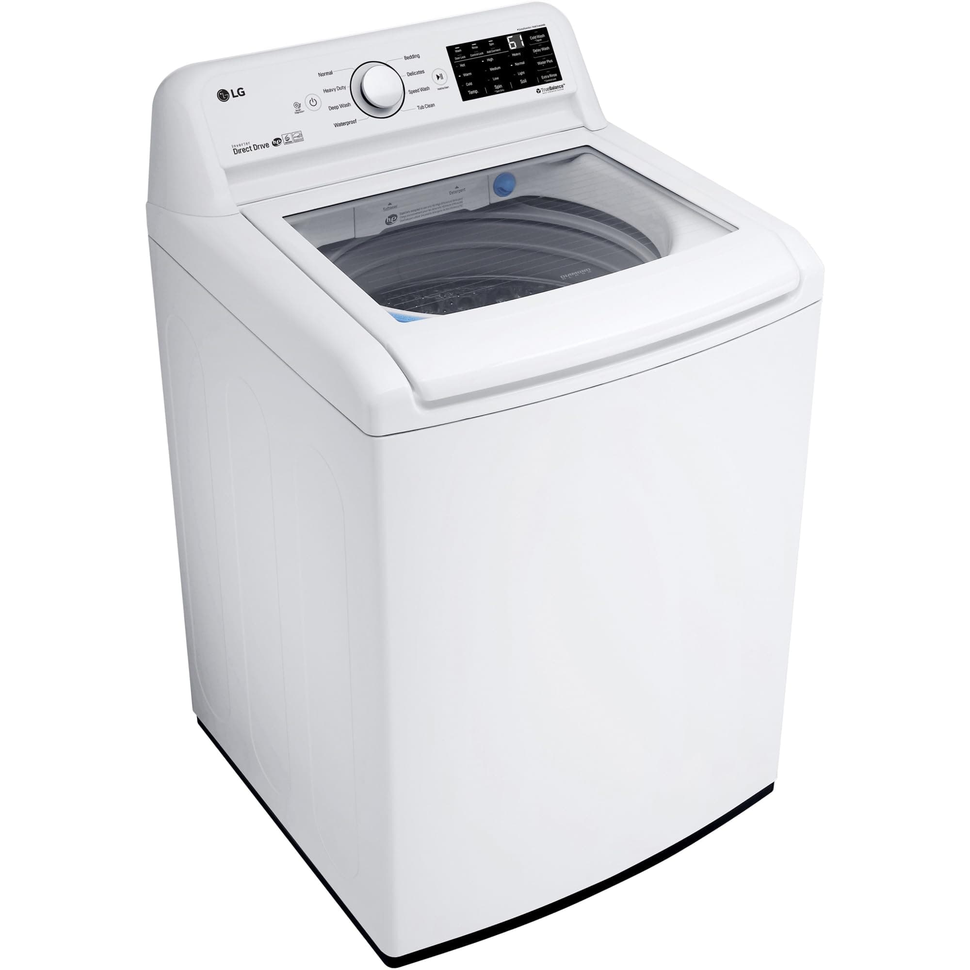 LG WT7100CW 5.2 cu.ft Top Load Washer with 6Motion Technology - 8 Mode(s) - Top Loading - 5.20 ft³ Washer Capacity - 950 Spin Speed (rpm) - 120 V AC Input Voltage - Smart Connect