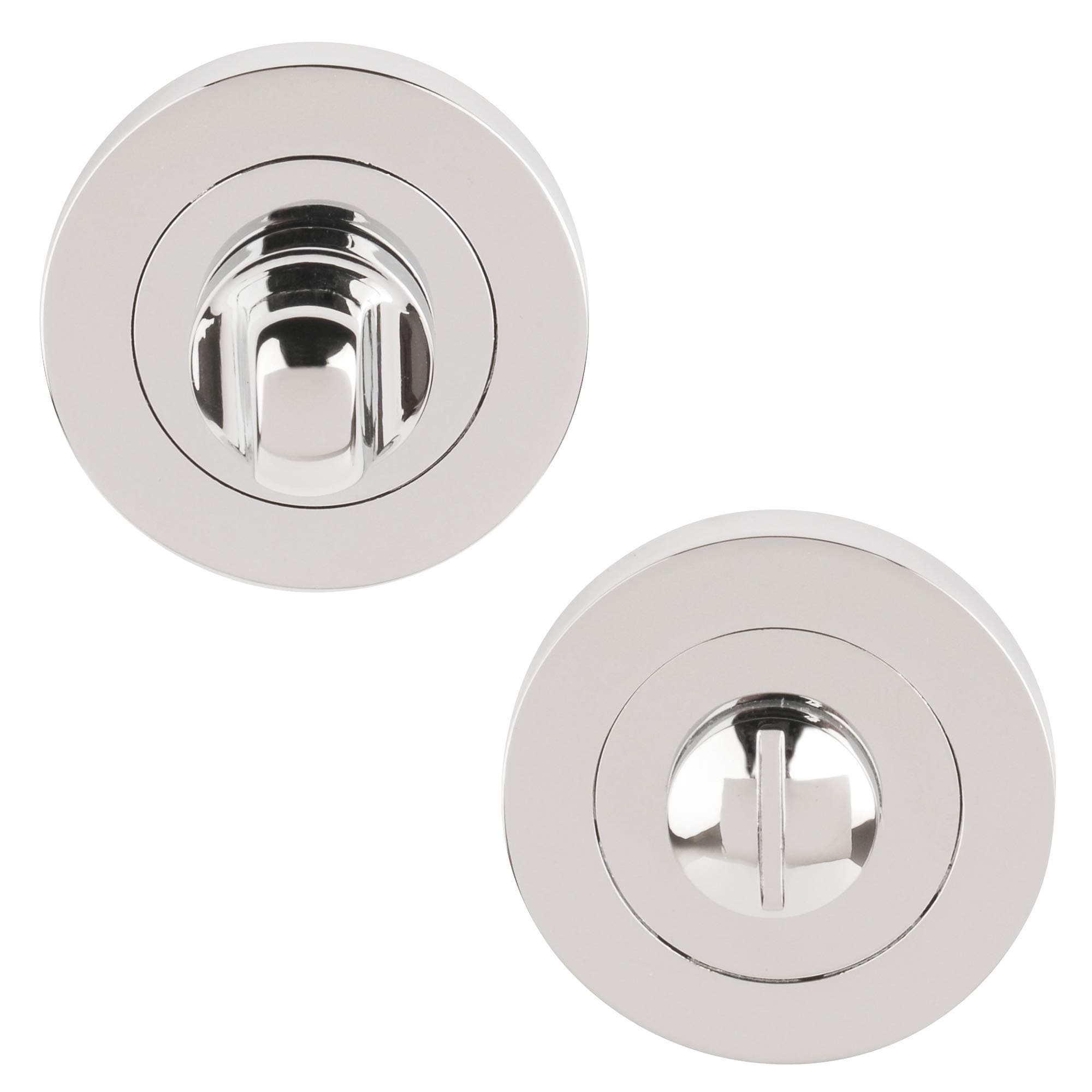 DH3682 Round Bathroom Turn & Release, Polished Chrome