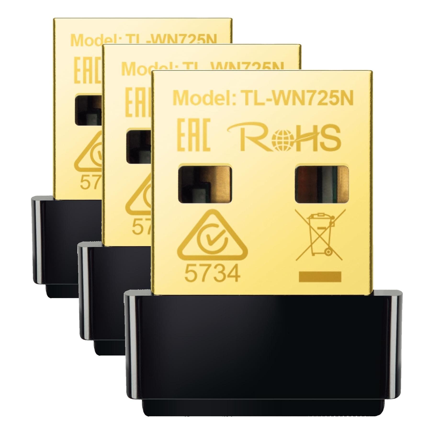 USB WiFi Adapter for PC(TL-WN725N), N150 Wireless Network Adapter for Desktop - Nano Size WiFi Dongle for Windows 11/10/7/8/8.1/XP/Mac OS 10.9-10.15 Linux Kernel 2.6.18-4.4.3, 2.4GHz Only