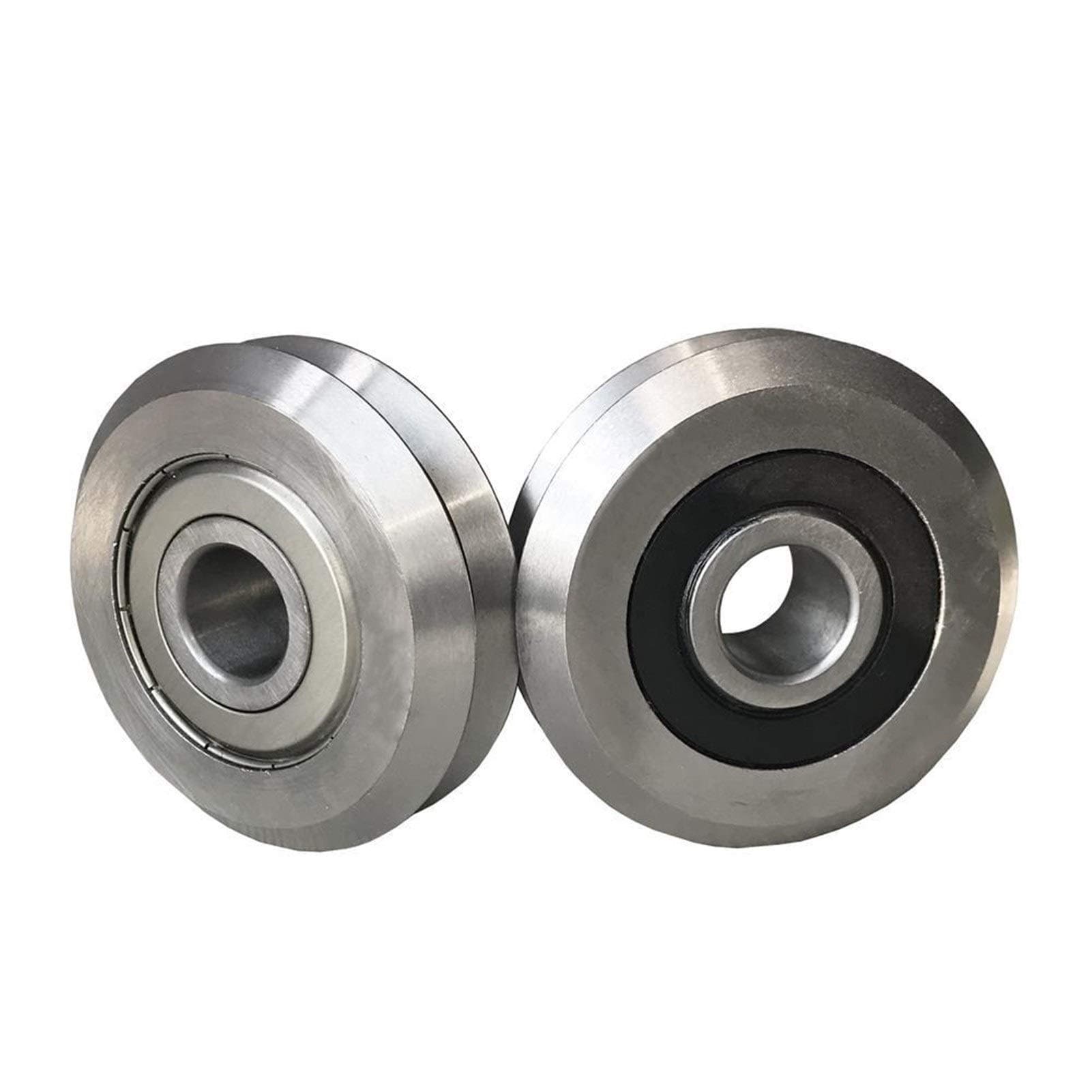 MOUNTAIN MEN Hardware Accessories 10Pcs 3/8'' Bore RM2ZZ RM2-2RS W2ZZ W2-2RS W2 SSW2 RM2 9.525x30.73x11.1mm V Groove Track Roller Bearing Industrial Scientific Supplies (Size : SSW2 ZZ)