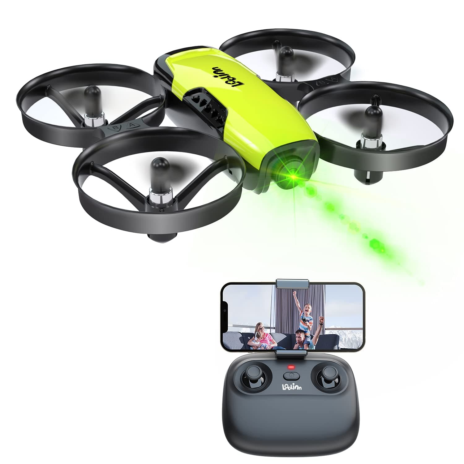 Loolinn | Drone with Camera for Kids Gift - Mini Drone, Drone for kids with Adjustable Camera, 21 Minutes Flight Time, Gift Toys for Boys Girls (Three Batteries)