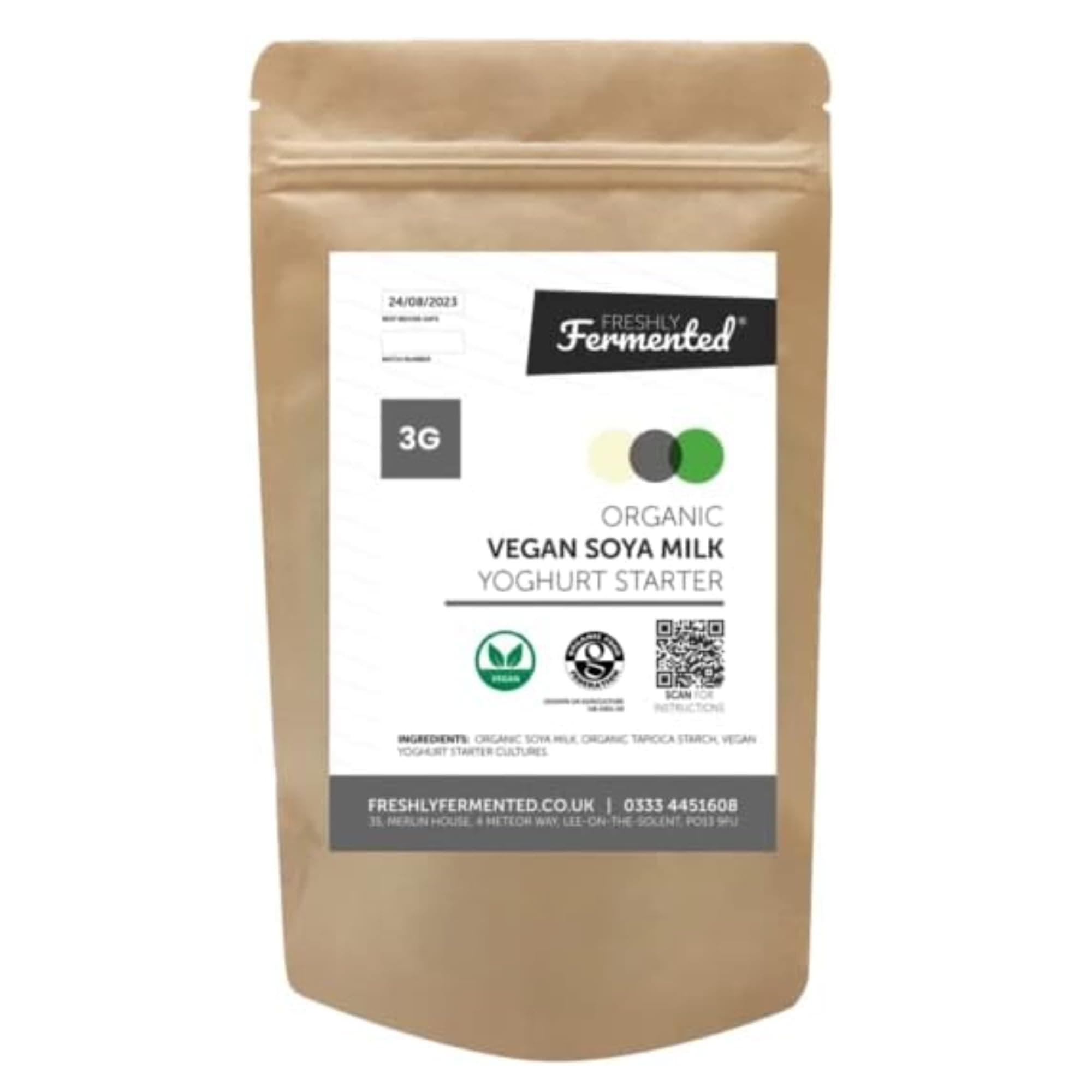 Freshly Fermented - Organic Vegan Soya Yoghurt Starter