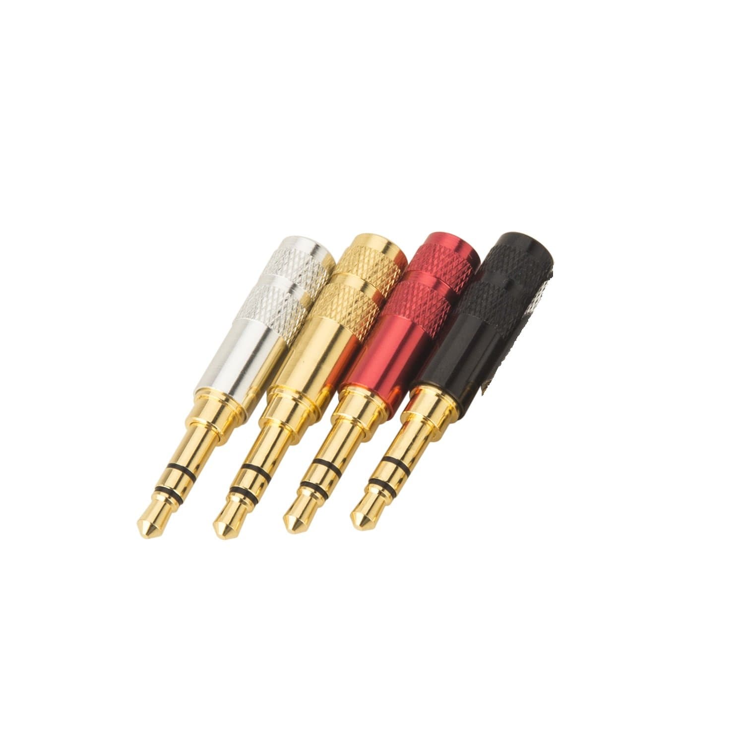 Timibis Mini Gold 3.5mm Stereo 3 Pole Headphone Jack Audio Solders for Video 4Colour
