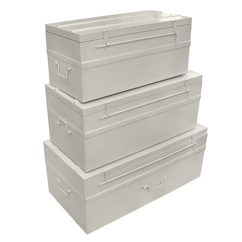Cogex 62730 Set of 3 Metal Trunks