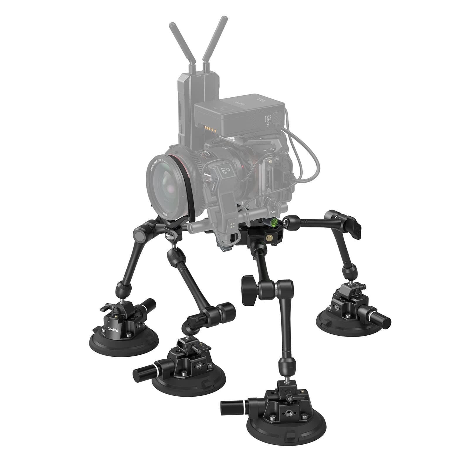 SC-15K 4-Arm Powerful Suction Cup Camera Car Mount Kit, Adjustable Professional Gripper Car Mount Stabilizer, for Gopro for SLR Camera Camcorder - 3565