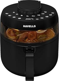 Prolife Crystal Air Fryer 1500W | 5L Capacity | See-Through Window | Up to 85% Less Oil | 8 Preset Menus | Touch Screen & Digital Display | Dehydrator Mode | Auto Restart | 2-Year Warranty