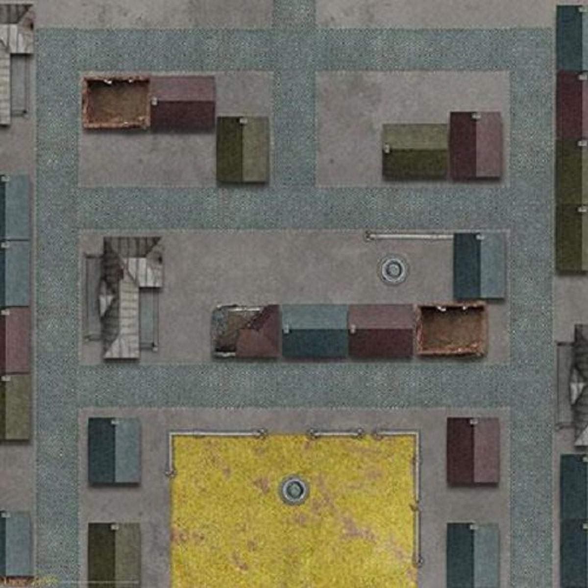 Tanks: Caen Game Mat 36" x 36" Board Game