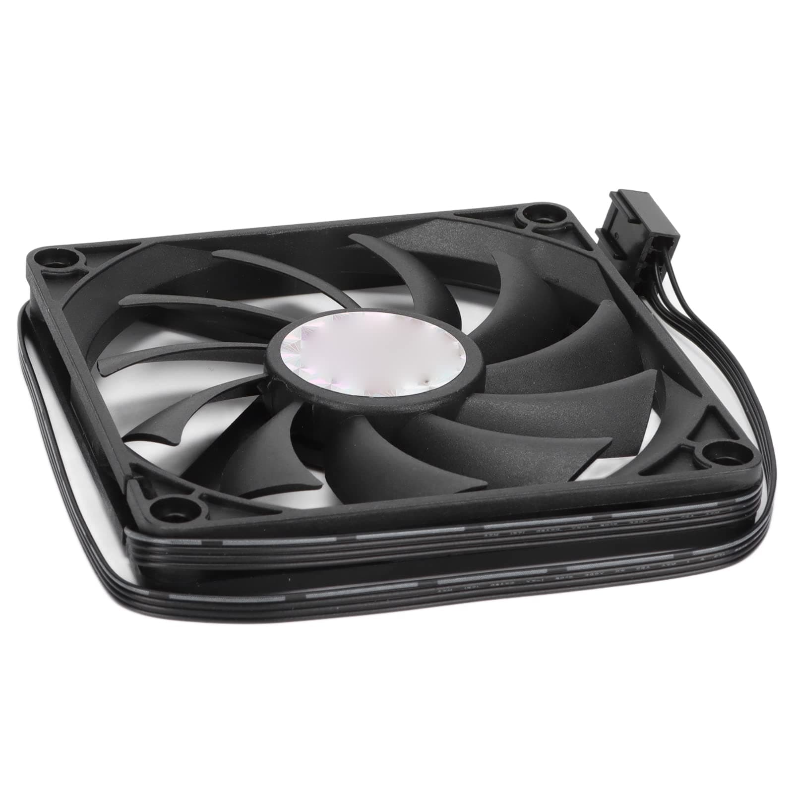 Bewinner Computer Case Fan, 80mm Long Life Cooling Fan Ultra Thin 4 PIN PWM Intelligent Speed Regulation Chassis Fan with Screw Bag for Computer Chassis