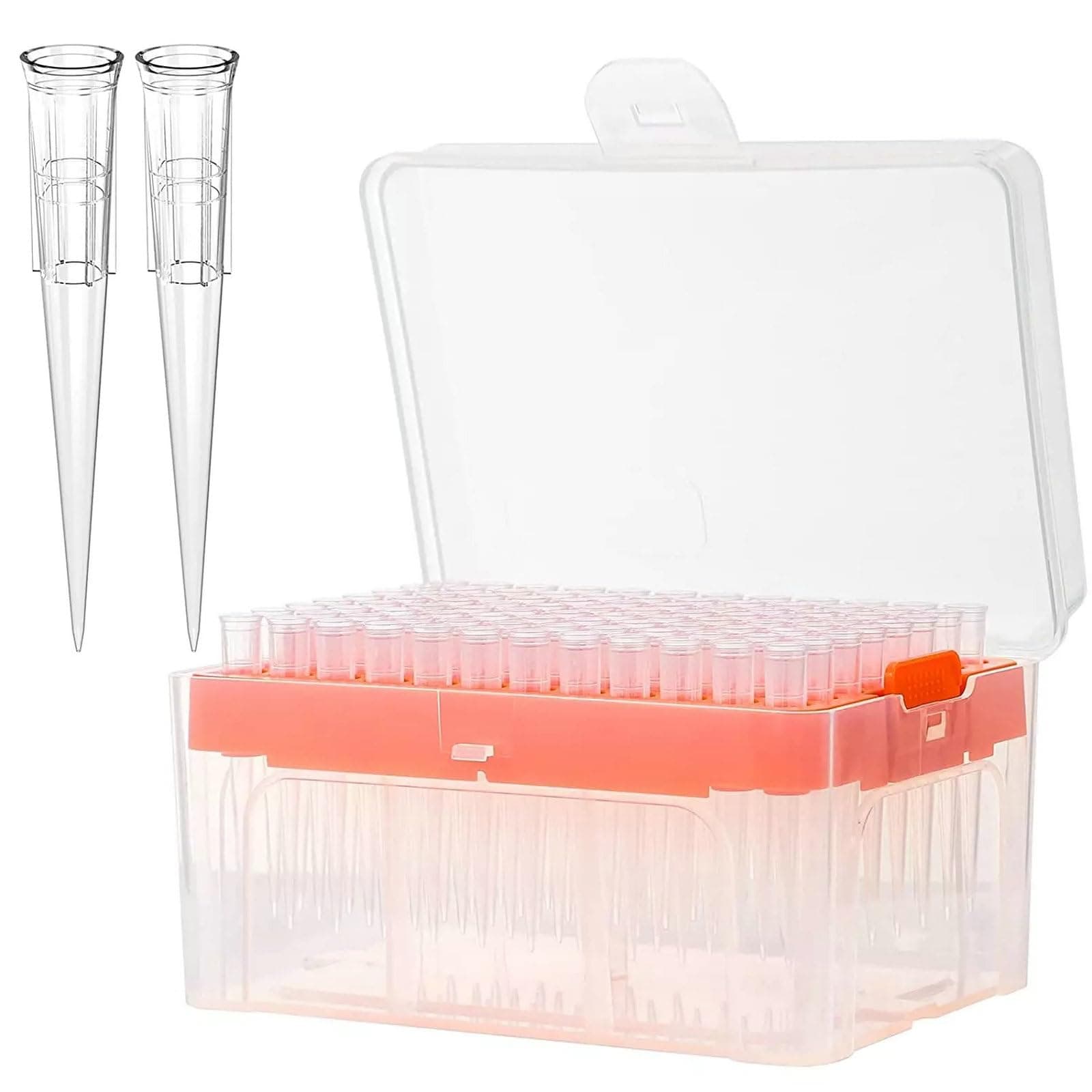 200ul Pipette Tips - Universal Pipette Tips,with Box RNase/DNase Free & Pyrogen Safe, 96 Tips/Rack Pk x 10 Racks (960 Tips)