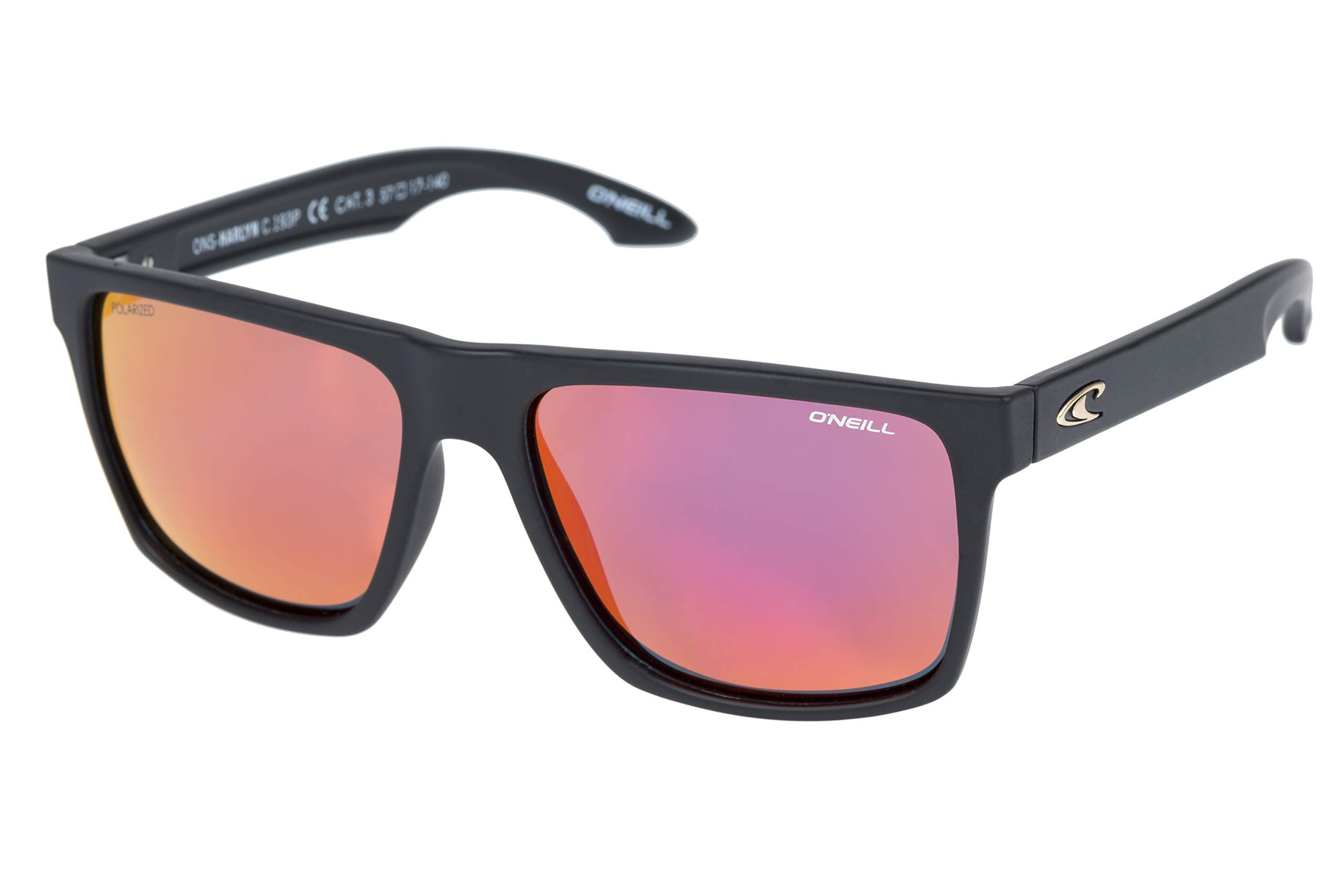 O'NeillHarlyn Polarized Square Sunglasses Matte Black 56 mm