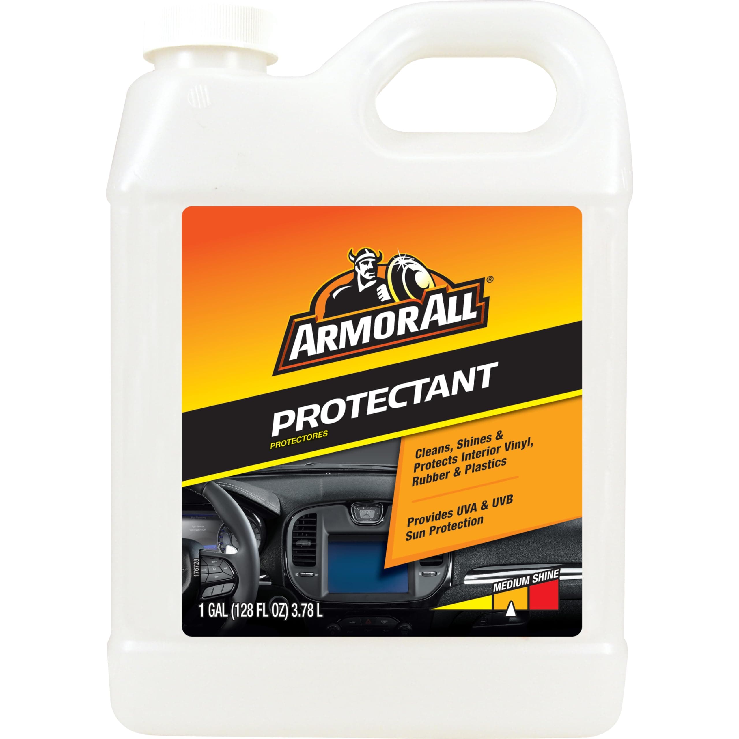 Armor All Car Protectant Refill by Armor All, Car Interior Cleaner with UV Protection, 1 Gal Each, White, 128 Fl Oz (Pack of 1)