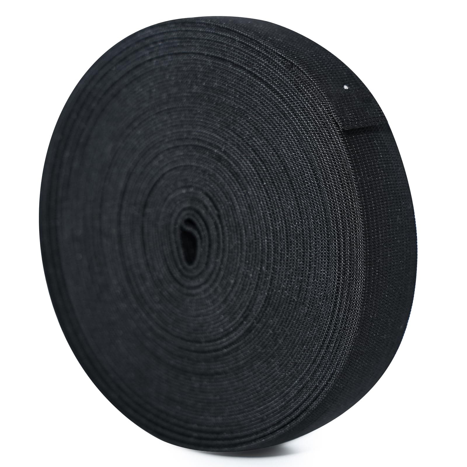 Elastic Band for Sewing, 1 Inch 11 Yard High Elasticity Knit Spool Sewing Band for Dressmaking, Wig Band, Trouser, Headbands & DIY Craft (Black)