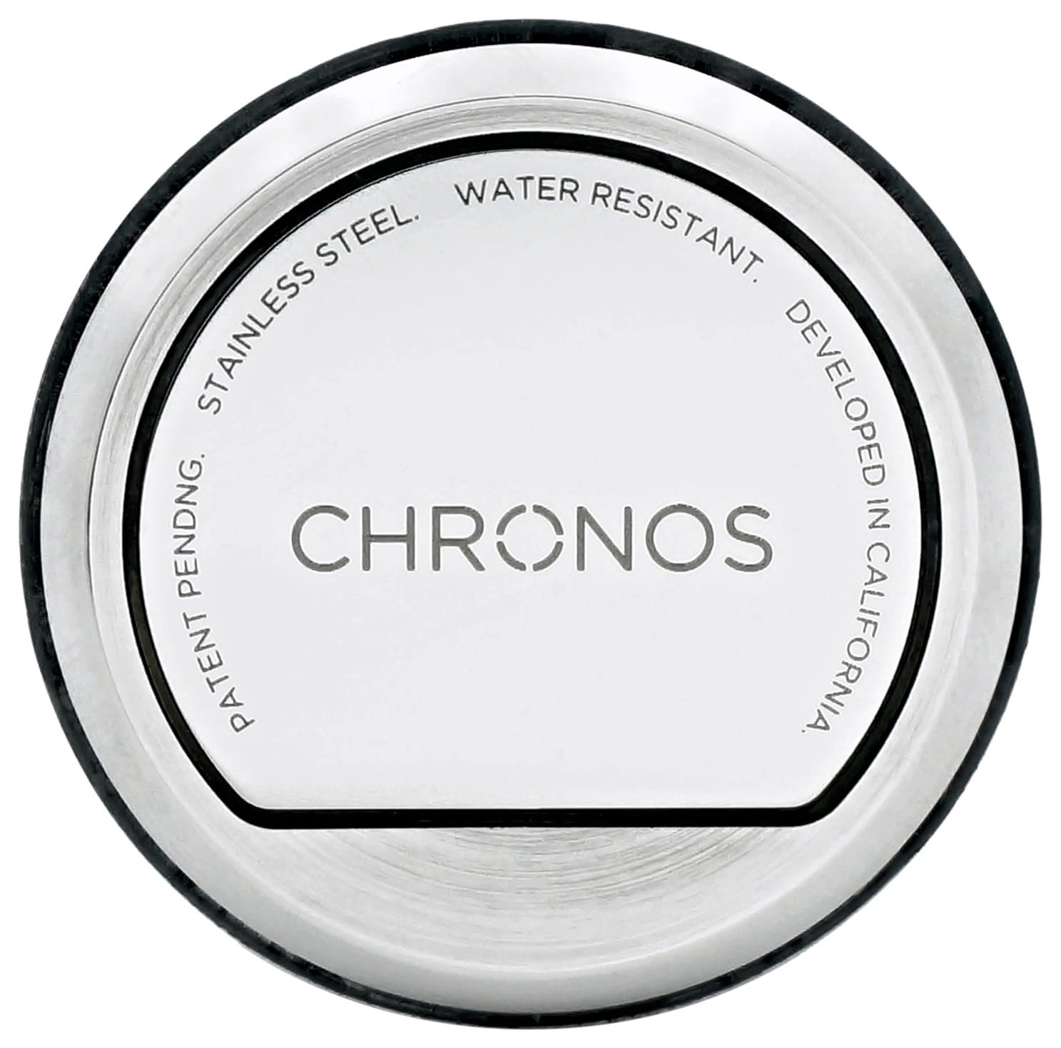 Chronos Wearable Watch Disc for iPhone 5, 6, 7, 8, X using iOS 9.0 & Up - Stainless Steel