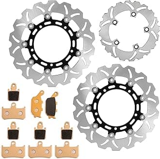 Front Rear Brake Disc Rotors Pads Kit for Yamaha YZF R1 2007-2014 YZF-R1