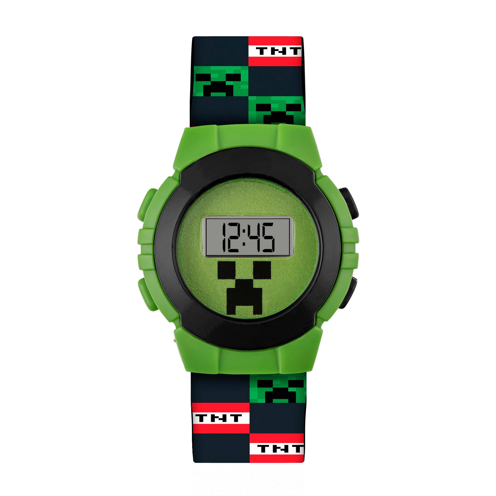 Minecraft Green Digital Watch MIN4223
