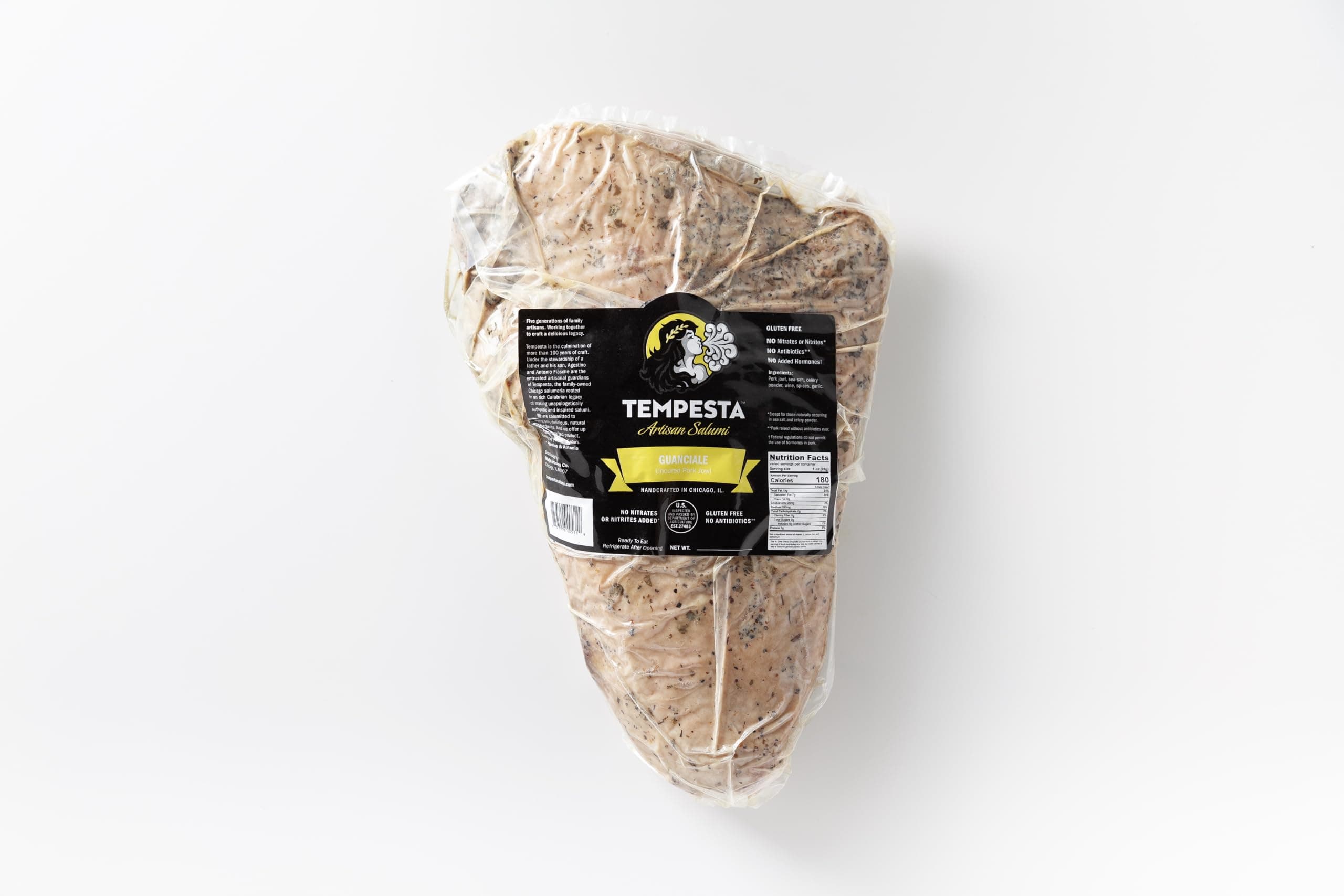 Tempesta Guanciale (Pork Jowls), 14 OZ (Pack - 6)