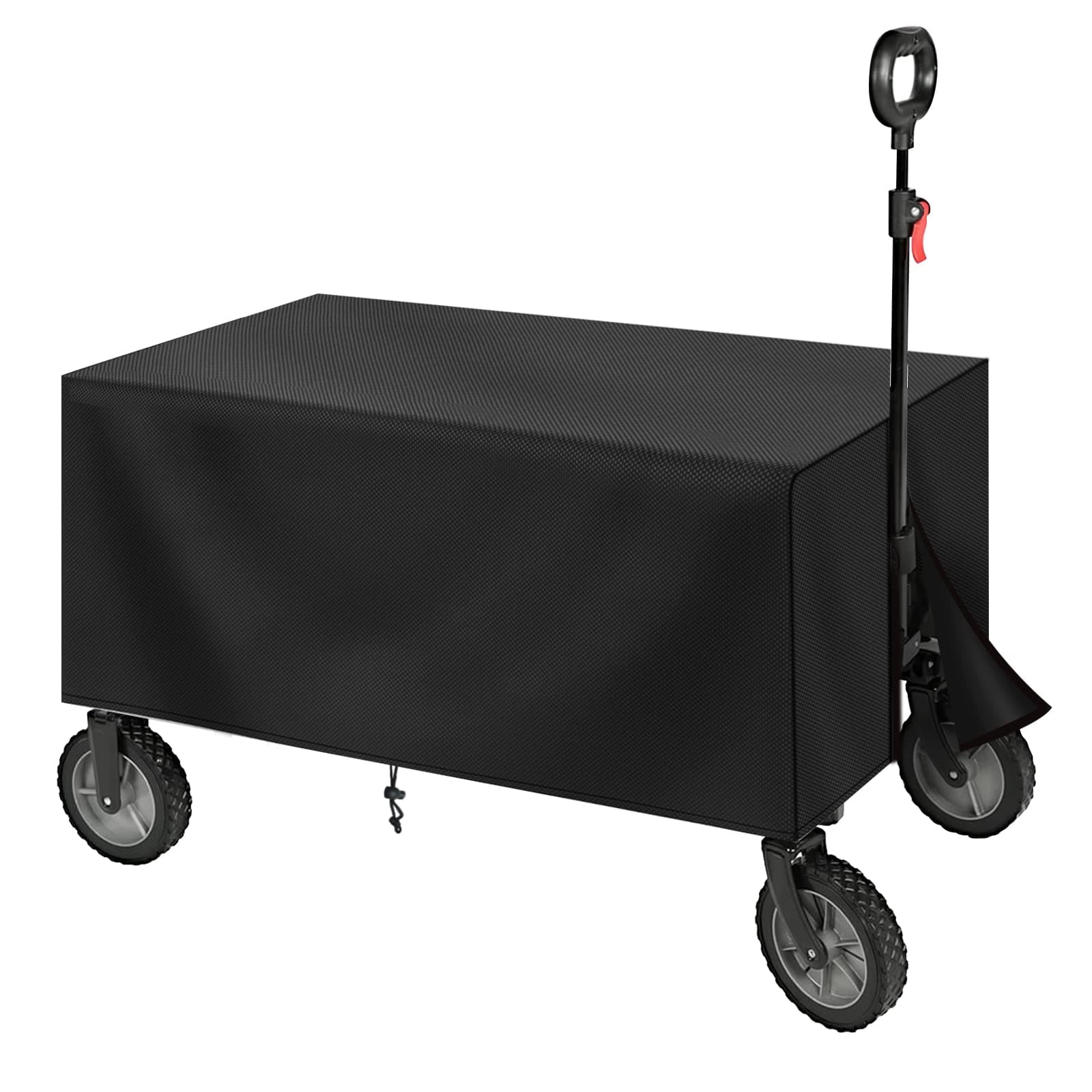 tonhui Folding Wagon Cart Cover, Pull Along Trolley on Wheels Water Proof Cover, Folding Wagon Hand Push Portable Trolley Cart Accessories