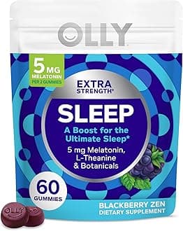 Extra Strength Sleep, 5 mg Melatonin L-Theanine, Chamomile and Botanicals - 60ct Pouch